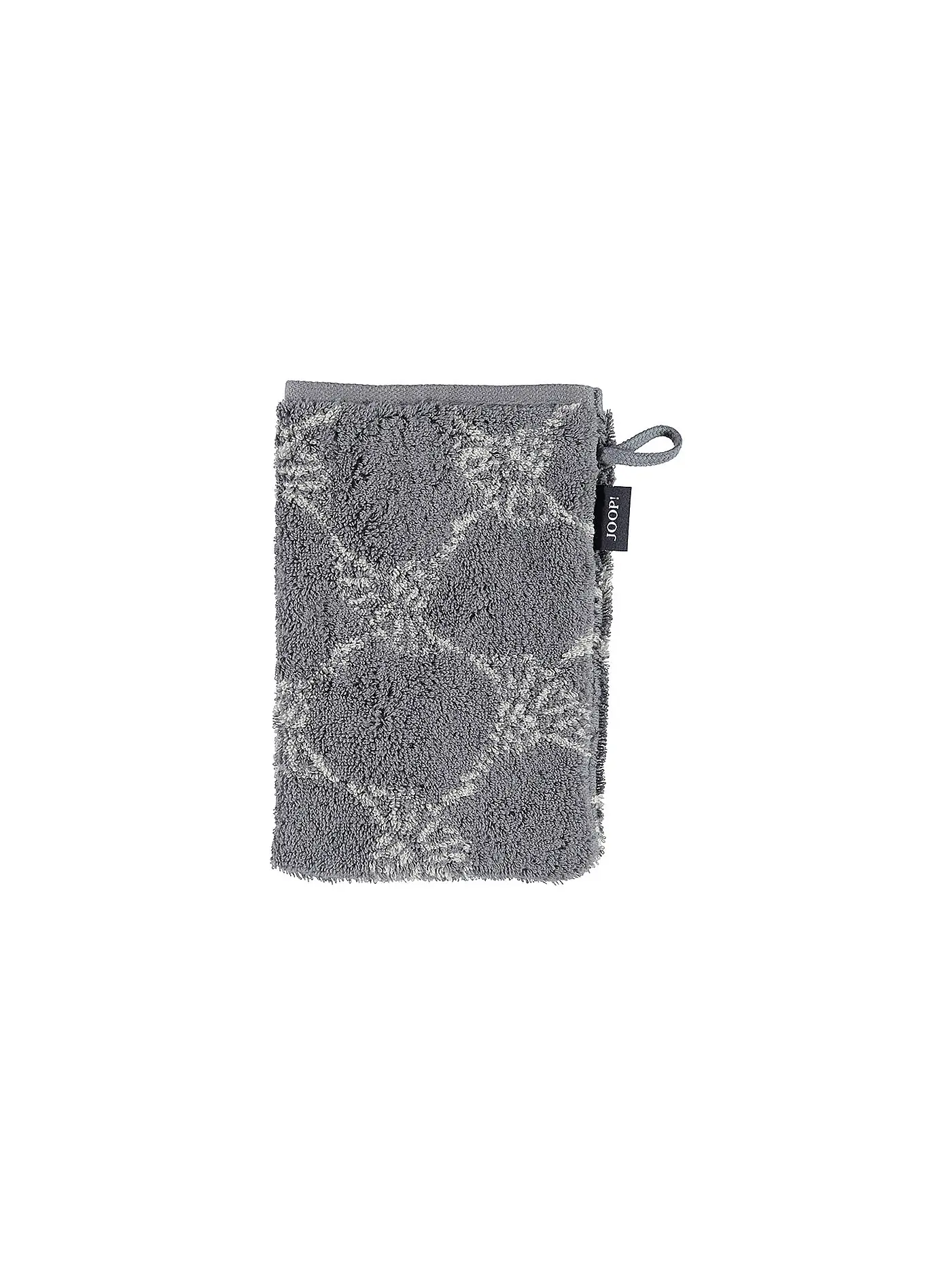 JOOP | Waschhandschuh Cornflower 16x22cm  Anthrazit | 
